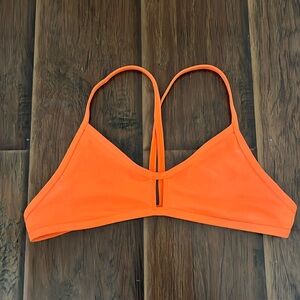 Medium Orange JOLYN fixed top training Bikini